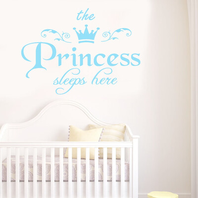 

Gobestart The Princess Decal Living Room Bedroom Vinyl Carving Wall Decal Sticker