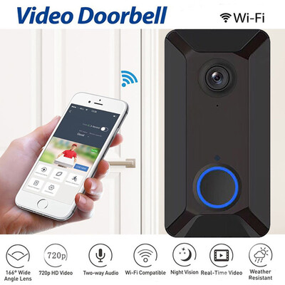 

〖Follure〗Wireless WiFi DoorBell Smart Video Phone Visual Intercom Door Bell Secure Camera