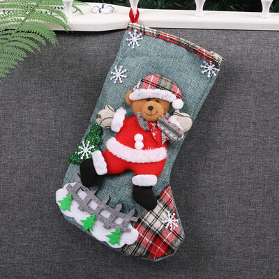 

〖Follure〗Christmas Xmas Tree Hanging Party Tree Decor Santa Stocking Sock Gift Candy Bags
