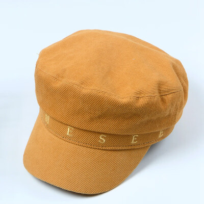 

New spring new corduroy hat womens casual 100-lap artists hat fashionable England style style cap