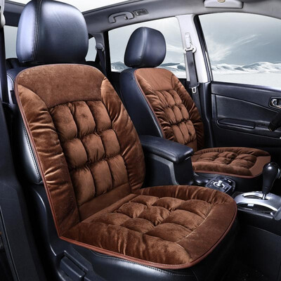 

Winter new seat cushion car seat padded single down feather cotton pad short plush car mat warm seat cover four seasons Mysterious