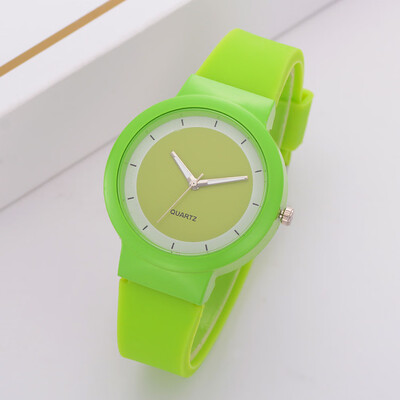 

Women Watches Silicone Casual Fashion Womens Silicone Band Digital Dial Analog Quartz Wristwatches Womens Clock Relojes &Ff