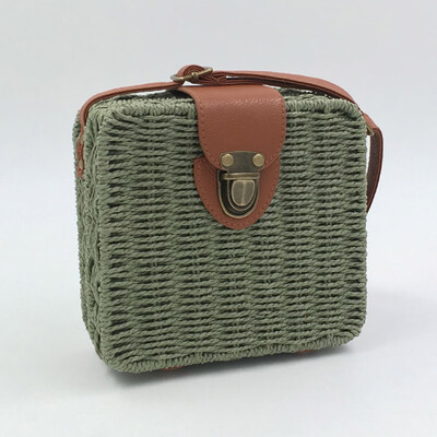 

Bohemian Fashion Women Candy Color Straw Bag Ladies Small Shoulder Bags Beach Bag Crossbody Bags for Women