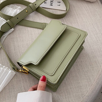 

Hit the French minority network celebrity bag slanted with a hundred womens bags 2019 new fashion single-shoulder square bag