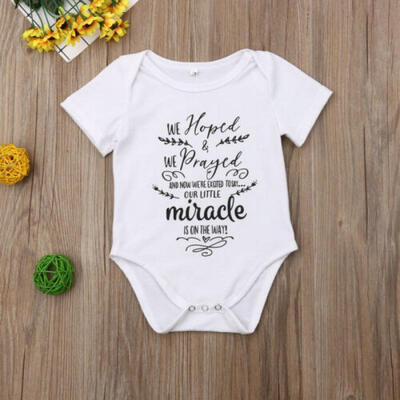 

Newborn 3 6 12 18 Months Romper Baby Boy Girl Unisex Bodysuit Outfit Sunsuit