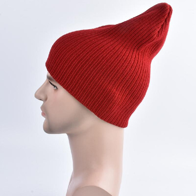 

Unisex Women Men Knitted Elastic Beanie Solid Color Ribbed slouchy Casual Outdoor Sport Warm Winter Kullies Hat
