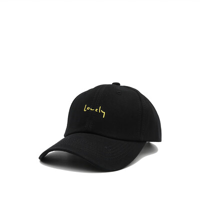

Hat womens summer outdoor fashion baseball cap day line simple letter embroidered cap student couple sun hat