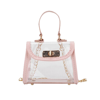 

Tailored Children Contrast Transparent Shoulder Messenger Bag Coin Purse Pack For Child