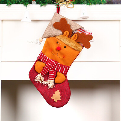 

Toponeto Christmas Santa Socks Cute Ornaments Festival Party Xmas Tree Hanging Decoration