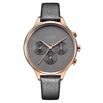 

Watch womens waterproof belt retro simple temperament large dial with calendar week ladies watch tide