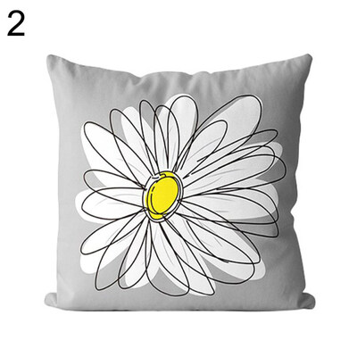 

Sunshine Flower Happy Pillow Case Cushion Cover Sofa Bed Car Cafe Office Decor