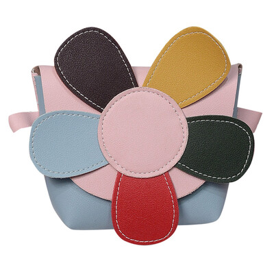

Fashion Childrens Cute Cartoon Flower Color Matching Wild Shoulder Bag Women Messenger Bags 2019