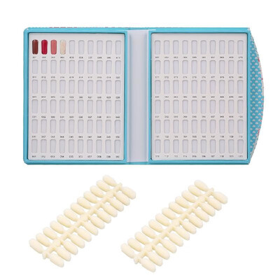

Fashion 120 Nail Color Display Book with 120PCS False Nail Tips for Nail Art DIY Nail Polish UV Gel Color Card Chart Board Nail Sa