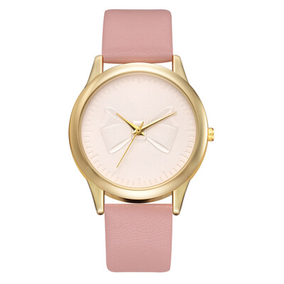 

Cute bow watch 2019 new alloy PU watch Korean business simple student casual watch