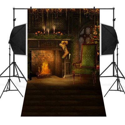 

Toponeto Christmas Backdrops Snowman Vinyl 3x5FT Lantern Background Photography Studio