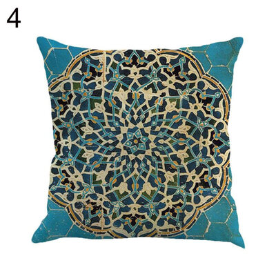 

Mandala Circle Square Linen Pillow Case Cushion Cover Sofa Bed Car Cafe Decor