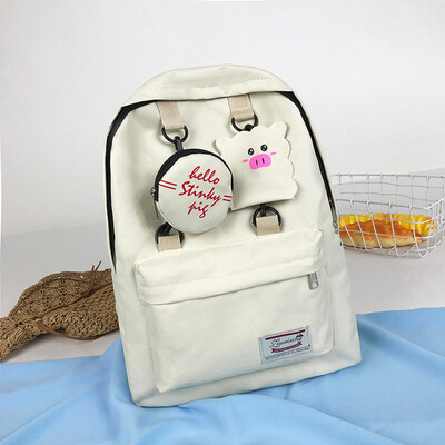 

Women Canvas Backpack Small Fresh Student Bag Campus Sports Backpack Travel Bag