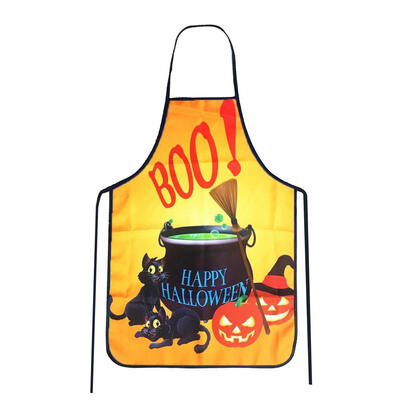 

Polyester Twill Apron Halloween Waterproof Durable Cooking Apron Home Tools