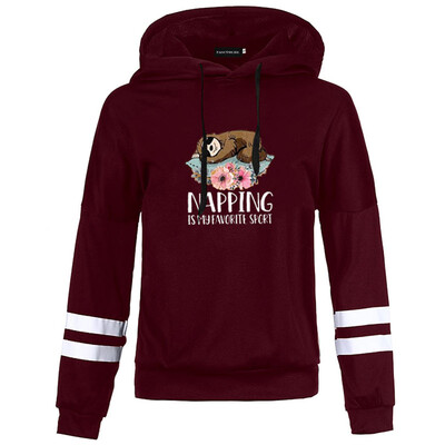 

Women Tree Shrew Graphic Hoodie Napping Is My Favorite Sport Printed