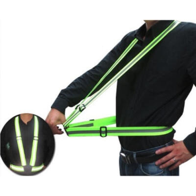 

High Visibility Safety Reflective Stripes Running Cycling Night Vest Belt