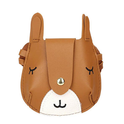 

Cute Kids Girls Shoulder Bags PU Leather Rabbit Shape Casual Crossbody Bag