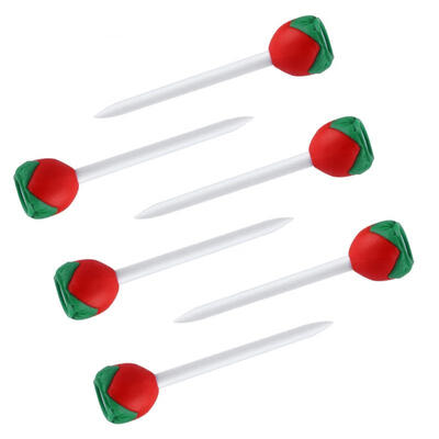 

Greensen 6pcs Portable Peach Shape Plastic Golf Tees Set Golfing Training Practice Tool Accessory