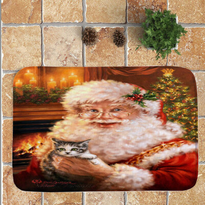 

Tailored Christmas Festival Entrance Door Bathroom Mat Indoor Bath Decor