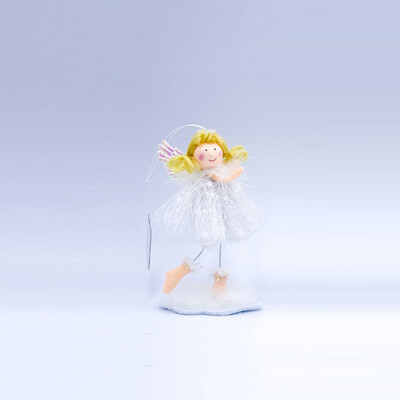 

Gobestart Christmas Decorations Fabric Blonde Angel Girl Decorations