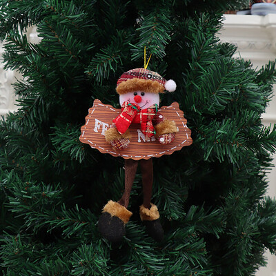 

Tailored Christmas Wooden Sign Pendants Old Man Snowman Deer Bear Cloth Fireplace Window