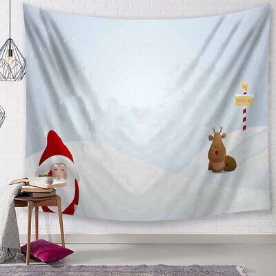 

Toponeto Christmas Tapestry Santa Print Wall Hanging Tapestry Art Home Decor