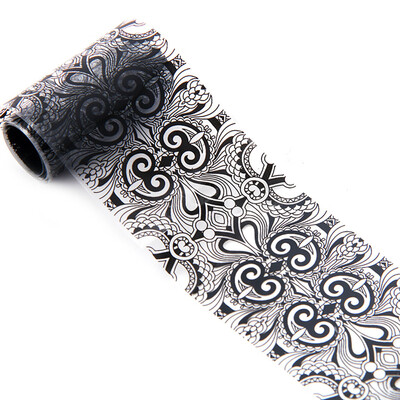 

〖Follure〗4100 CM Black Lace Starry Sky Design Nail Art Foil Stickers Transfer Decal Tips