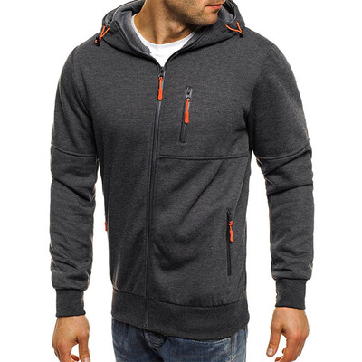 

Mens Casual Hooded Hoodie Warm Sweater Zip Jacket Coat Sweatshirt Outwear US