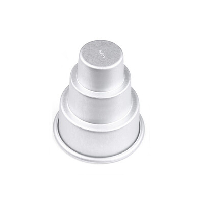 

Gobestart 3 Layers Tower Shaped Cake Pudding Mold Muffin Decorating Mould Tools