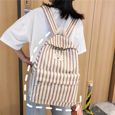 

Schoolbag female ins style Korean version of college students backpack high middle forest department ancient sense of literature a