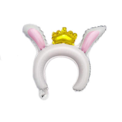 

5 Pcslot Foil Balloon Cartoon Animals Party Balloon Hair Hoop Party Favor For Kids Home Party Festival Ballon Decor