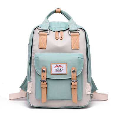 

Happy Shoulder Bag Girl Korean version girl doughnut computer backpack high school students schoolbag campus travel bag