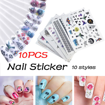 

〖Follure〗DIY Nail Applique Adhesive Flower Rattan Nail Sticker Lace Design Nail Paste