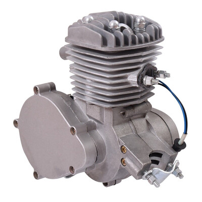 

80cc 2-Stroke Bicycle Gasoline Engine Motor Kit DIY Motorized Bike Black New-Gray