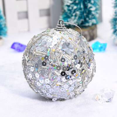 

Tailored Christmas Rhinestone Glitter Baubles Balls Xmas Tree Ornament Decoration 8CM