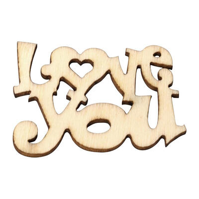 

15pcsbag Wooden Love You DIY Table Confetti Scatter Vintage Party Decor