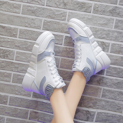 

Gaobang small white tide shoes female 2019 autumn new autumn shoes wild net red sports hip hop students high shoes summer
