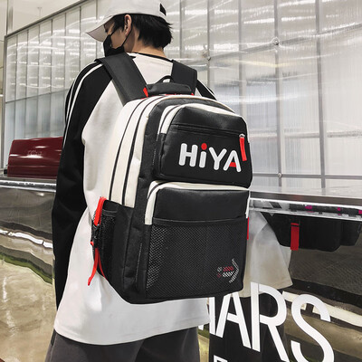 

Japanese Harajuku retro port wind backpack men&women Korean version of the large capacity high school students bag couple travel backpack