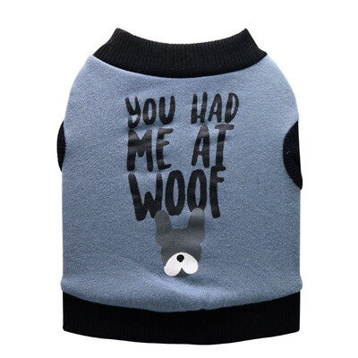

Dog T-shirt Clothes Cool Vest Dog Letters Fleece Vest For Autumn And Winter Thickening Apparel Sleeveless Fashion Outfit