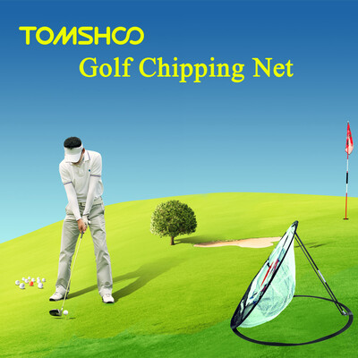 

TOMSHOO Portable 20 inch Golf Training Chipping Net Hitting Aid Practice Indoor Outdoor Bag