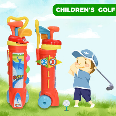 

YIWULAKids Golf Set Plastic Mini Putter Club Caddy Ball Summer Fun Play Sports
