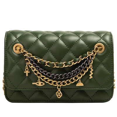 

Chao Korean version of the wild Messenger bag chain shoulder simple fashion small square bag