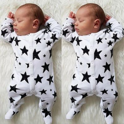 

USA Newborn Baby Boys Girls Romper Jumpsuit Bodysuit Outfit Set Clothes res