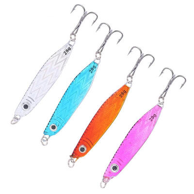 

Greensen 4PCS 65cm28g Iron Hard Lures Artificial Fishing Bait with Sharp Hook Fisher Accessory