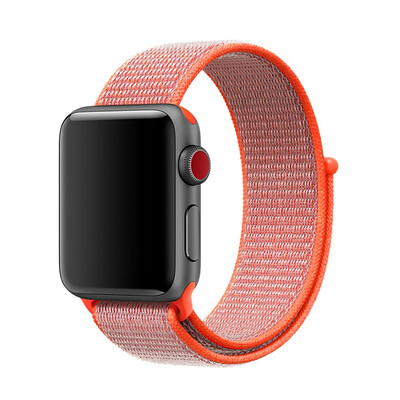 

Sports Nylon Hook And Loop Strap Watchband For Apple Watch 432