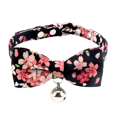 

Princess Bow Pet Collar Lucky Cat Bell Cute Teddy Dog Collar